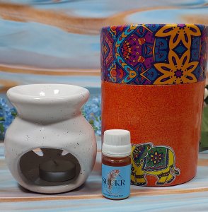 Ceramic Difuser with Tea Light and 30ml Fragrance