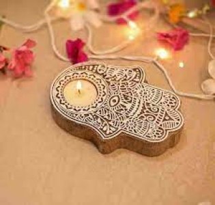 Wooden T-Lights (Set of 2 for 300 )