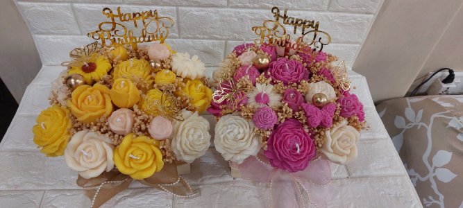 Candle Flower Bouquets (Can be customized as per your needs starts from 850 onwards)