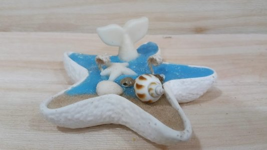 Starfish Concrete Candle