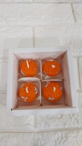 Box of 4 Ladoo Candles (Box of 2 ,4,6,8 and 12 available) Customized as per your needs
