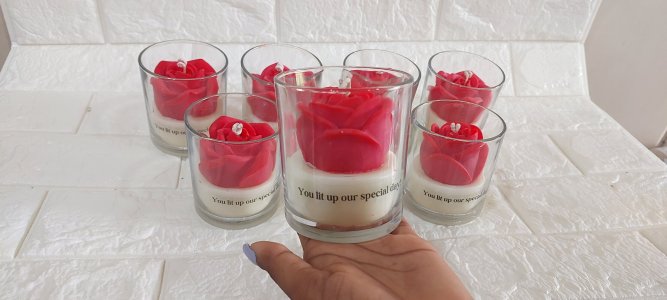 Clear Glass Candle (195 ml each) 350 Rs each